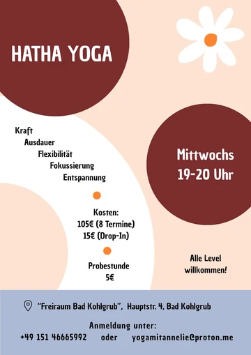 Flyer: Hatha Yoga