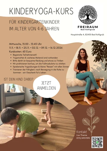 Flyer: Kinderyoga 4–6 Jahre